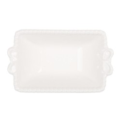 Clayre & Eef Schale 25 ml Weiß Keramik Schmetterlinge