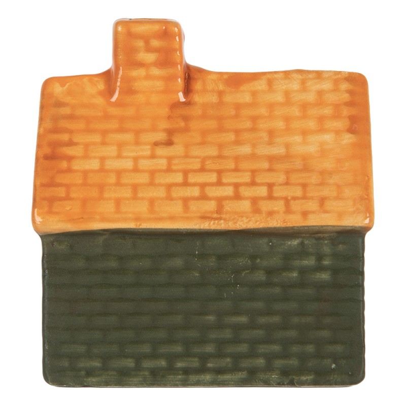 Clayre & Eef Décoration Maison avec LED LED 8x5x8 cm Vert Céramique