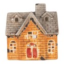 Clayre & Eef Waxinelichthouder Huis 13x8x14 cm Oranje Keramiek