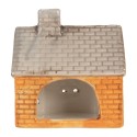 Clayre & Eef Waxinelichthouder Huis 13x8x14 cm Oranje Keramiek