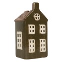 Clayre & Eef Porte-bougie Maison 9x7x17 cm Vert Céramique