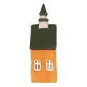 Clayre & Eef Porte-bougie Maison 11x7x21 cm Orange Céramique