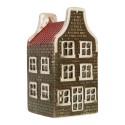 Clayre & Eef Portacandela Casa 8x8x15 cm Verde Ceramica