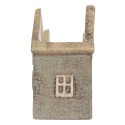 Clayre & Eef Teelichthalter Haus 22x9x15 cm Grün Keramik