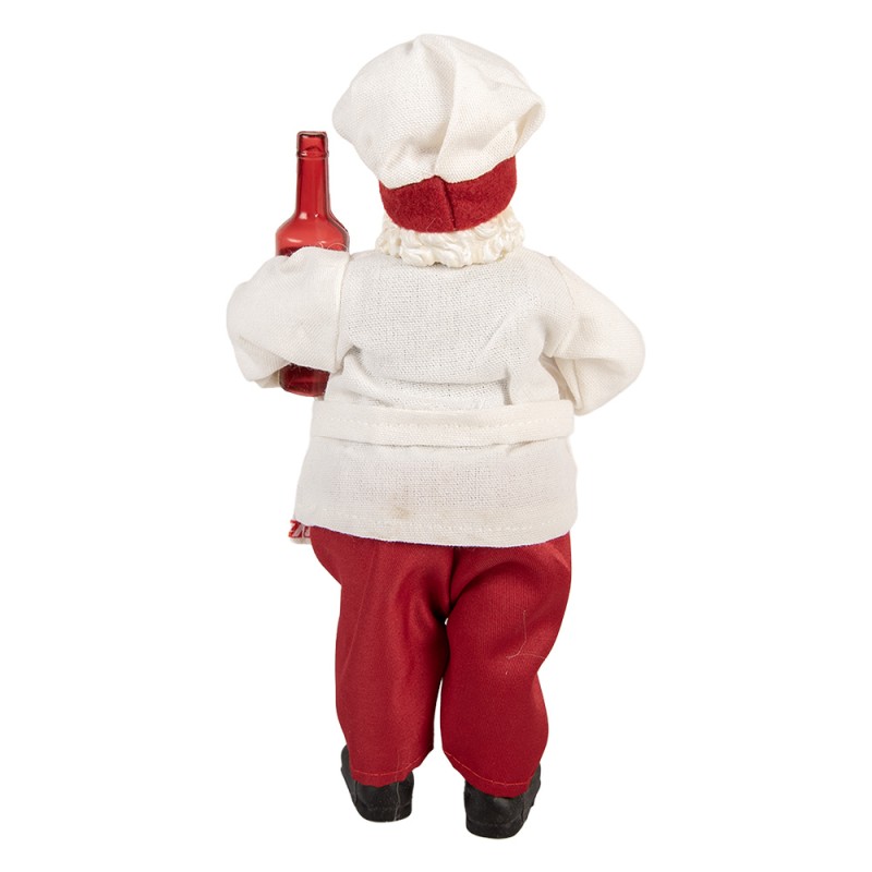 Clayre & Eef Décoration de Noël Image Père Noël 15x10x27 cm Rouge Plastique
