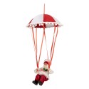 Clayre & Eef Christmas Decoration Figurine Santa Claus 18x11x60 cm Red Plastic
