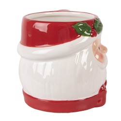 Clayre & Eef Mug Santa Claus 300 ml White Ceramic
