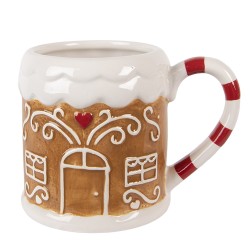 Clayre & Eef Mug Maison en pain d'épices 350 ml Marron Céramique