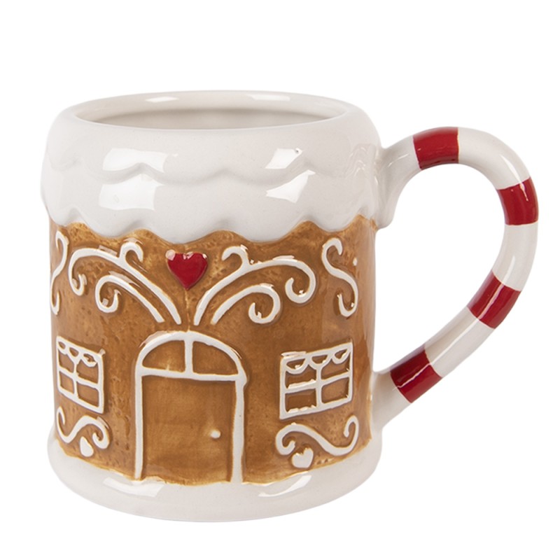 Clayre & Eef Mug Maison en pain d'épices 350 ml Marron Céramique