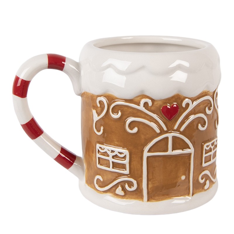 Clayre & Eef Mug Maison en pain d'épices 350 ml Marron Céramique