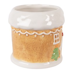Clayre & Eef Tasse Lebkuchenhaus 300 ml Braun Keramik