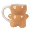 Clayre & Eef Mug Bonhomme en pain d‘épice 300 ml Marron Céramique
