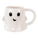 Clayre & Eef Mug Ghost 350 ml White Ceramic