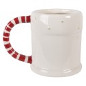 Clayre & Eef Tasse Lebkuchenhaus 400 ml Weiß Keramik