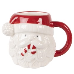 Clayre & Eef Mok Kerstman 500 ml Wit Keramiek