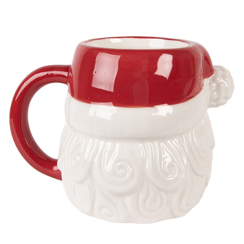 Clayre & Eef Mok Kerstman 500 ml Wit Keramiek