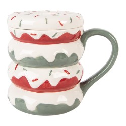 Clayre & Eef Mug 450 ml White Ceramic