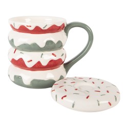 Clayre & Eef Mug 450 ml White Ceramic