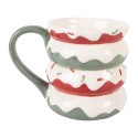 Clayre & Eef Tasse 450 ml Weiß Keramik