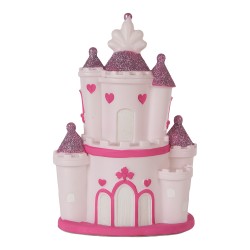 Clayre & Eef Luce Notturna per Bambini LED 16x11x24 cm Rosa Plastica