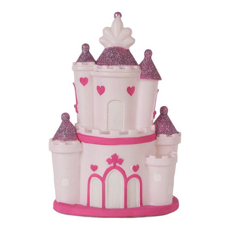 Clayre & Eef Luce Notturna per Bambini LED 16x11x24 cm Rosa Plastica