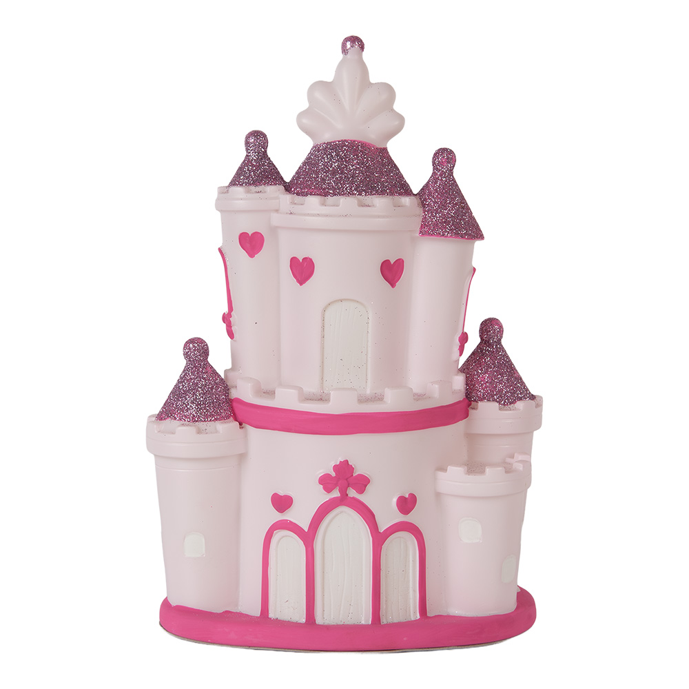 Clayre & Eef Nachtlampje Kind LED 16x11x24 cm Roze Kunststof afbeelding 1