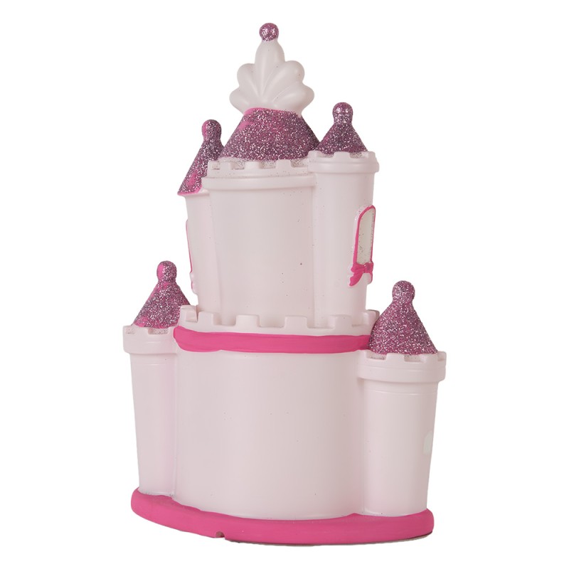 Clayre & Eef Luce Notturna per Bambini LED 16x11x24 cm Rosa Plastica