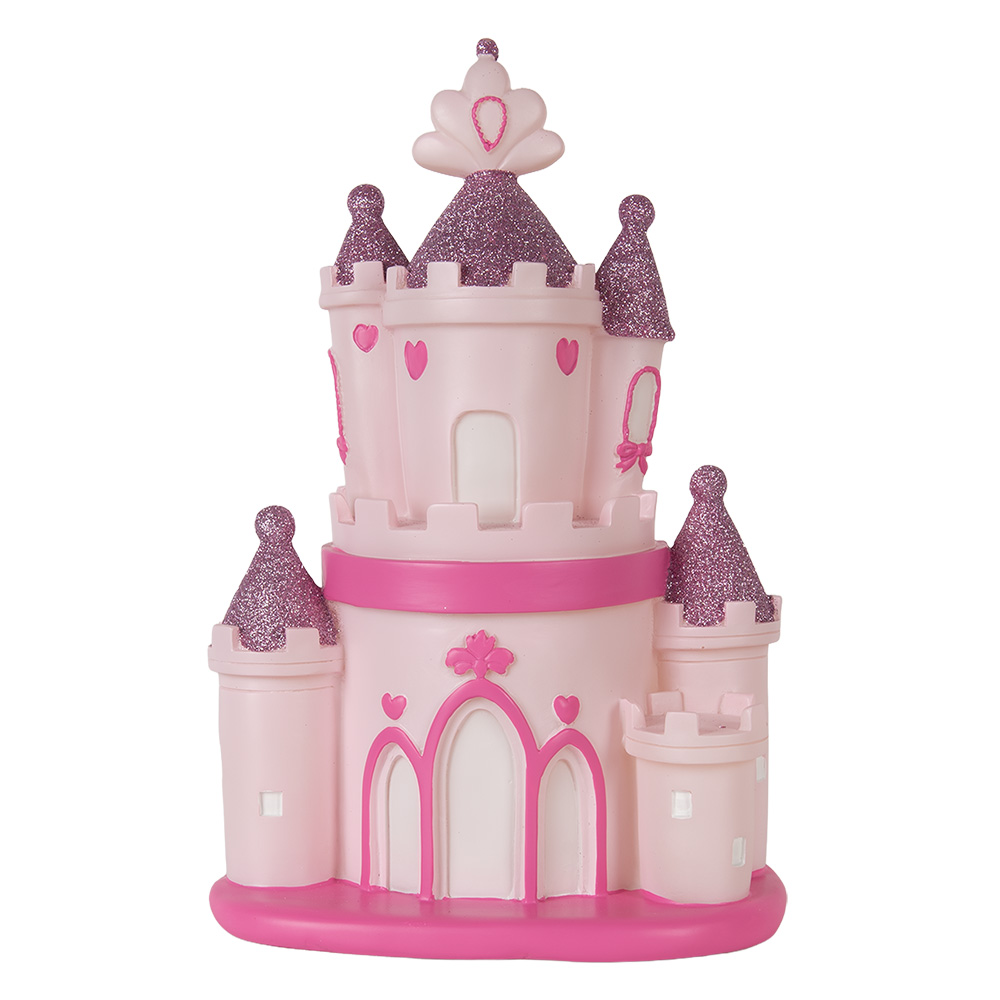 Clayre & Eef Nachtlampje Kind LED 23x16x35 cm Roze Kunststof afbeelding 1