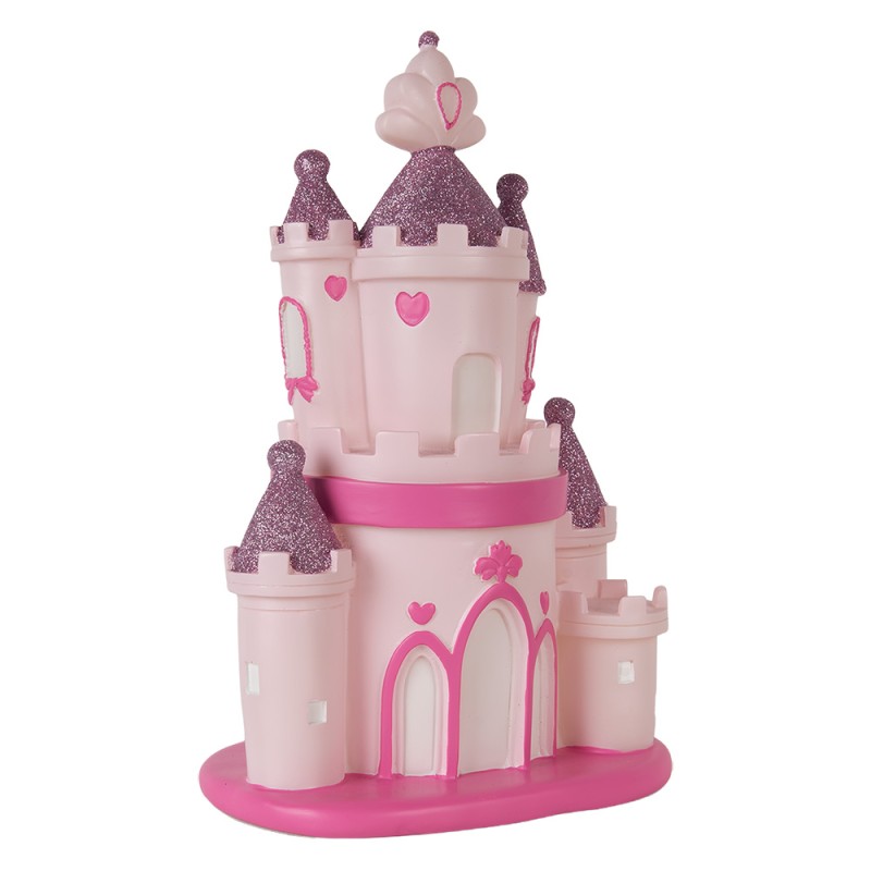 Clayre & Eef Luce Notturna per Bambini LED 23x16x35 cm Rosa Plastica