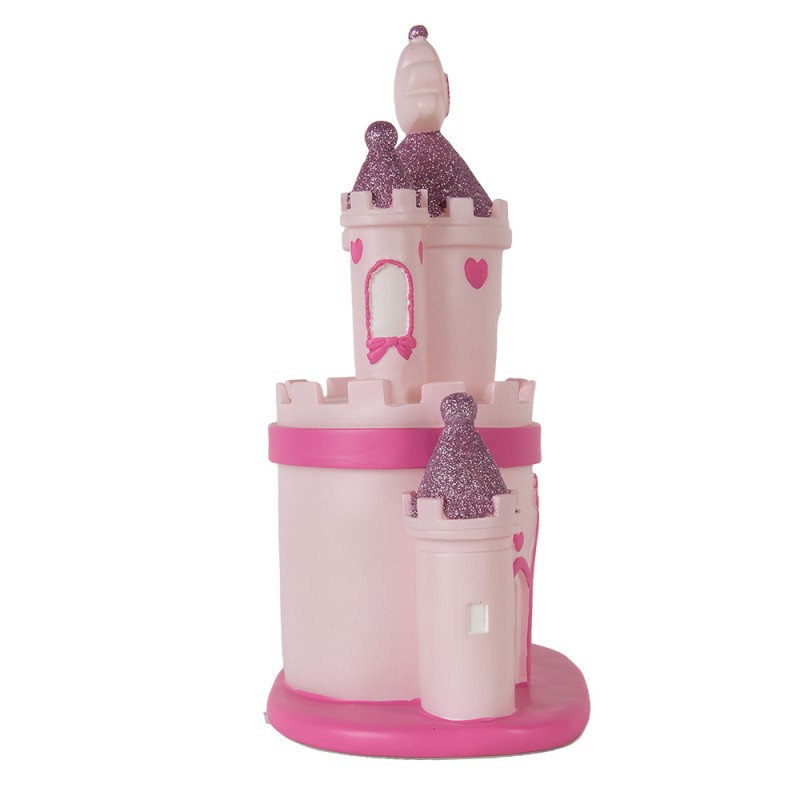 Clayre & Eef Luce Notturna per Bambini LED 23x16x35 cm Rosa Plastica