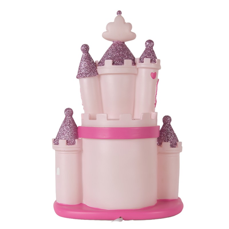 Clayre & Eef Luce Notturna per Bambini LED 23x16x35 cm Rosa Plastica
