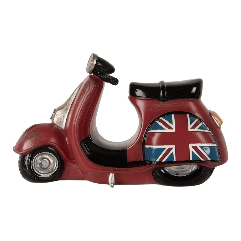 Clayre & Eef Luce Notturna per Bambini Scooter LED 27x10x16 cm Rosso Plastica