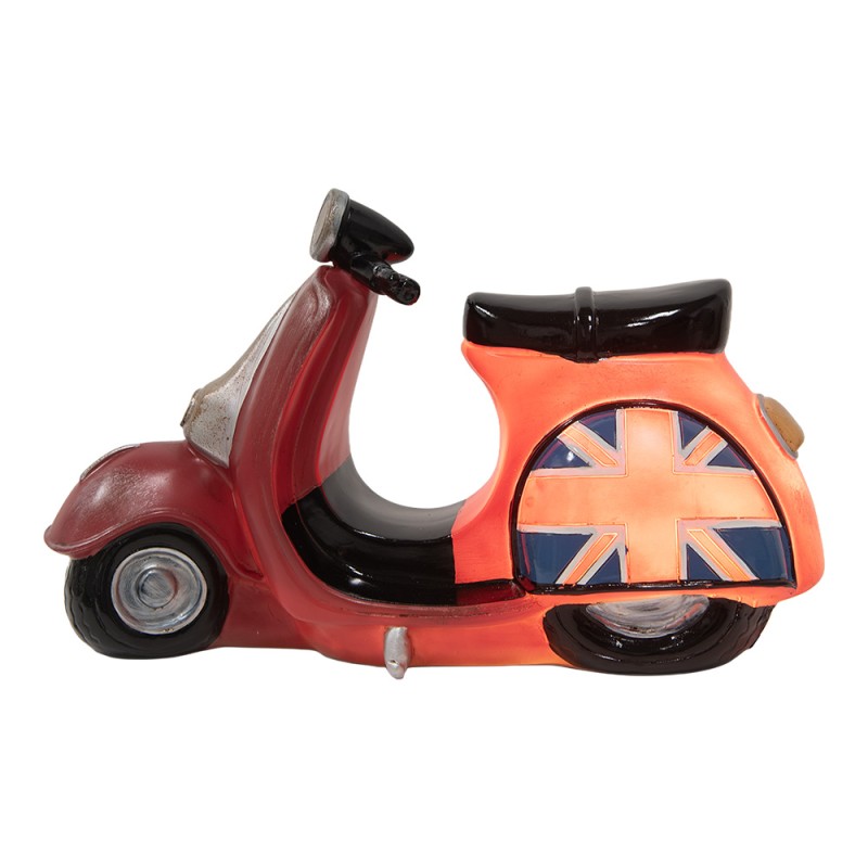 Clayre & Eef Luce Notturna per Bambini Scooter LED 27x10x16 cm Rosso Plastica