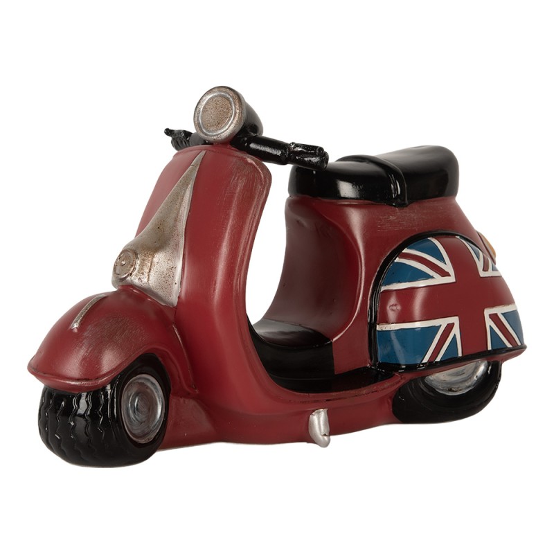 Clayre & Eef Luce Notturna per Bambini Scooter LED 27x10x16 cm Rosso Plastica