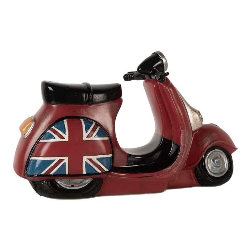 Clayre & Eef Luce Notturna per Bambini Scooter LED 27x10x16 cm Rosso Plastica