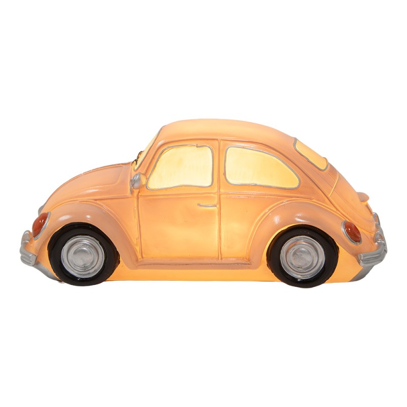 Clayre & Eef Luce Notturna per Bambini Auto LED 28x14x13 cm Rosa Plastica