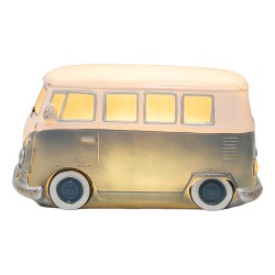 Clayre & Eef Kids Night Light Bus LED 28x13x13 cm Blue Plastic