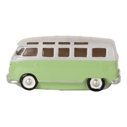 Clayre & Eef Lampada da tavolo Autobus 24x10x11 cm Verde Plastica