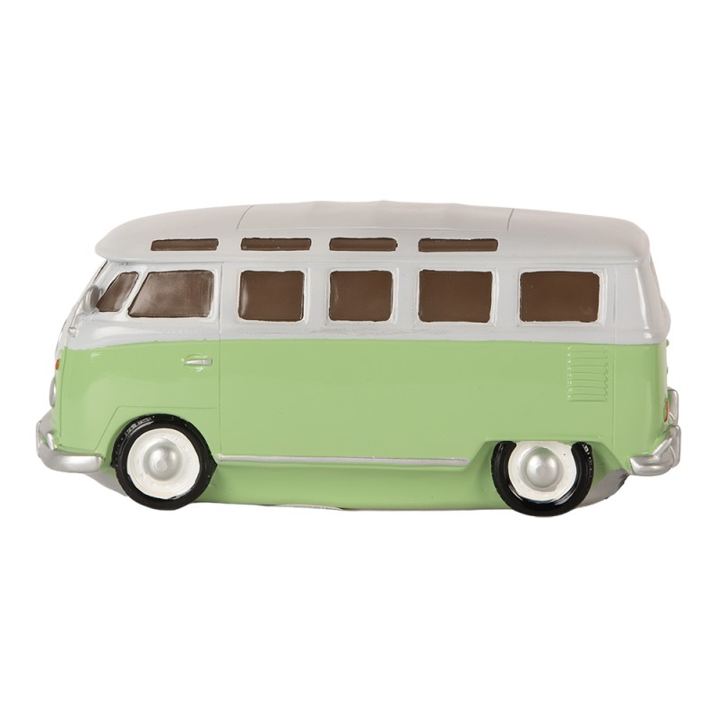 Clayre & Eef Lampada da tavolo Autobus 24x10x11 cm Verde Plastica