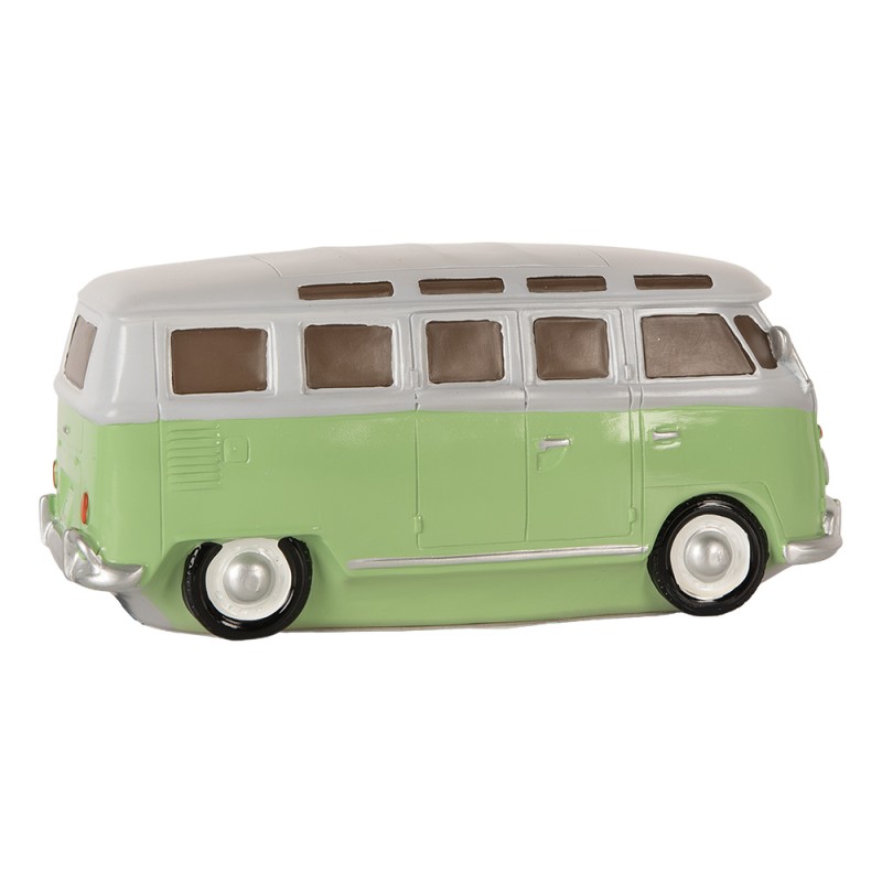 Clayre & Eef Lampada da tavolo Autobus 24x10x11 cm Verde Plastica