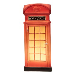 Clayre & Eef Luce Notturna per Bambini LED 10x10x23 cm Rosso Plastica