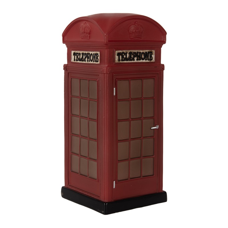 Clayre & Eef Luce Notturna per Bambini LED 10x10x23 cm Rosso Plastica