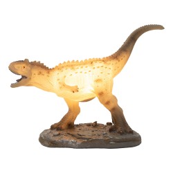 Clayre & Eef Luce Notturna per Bambini Dinosauro LED 36x15x26 cm Marrone Plastica