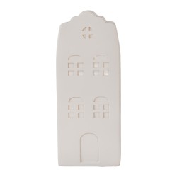 Clayre & Eef Luce Notturna per Bambini Casa LED 9x9x21 cm Bianco Plastica