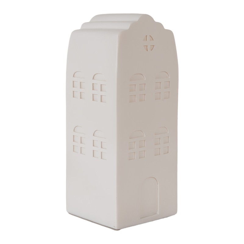 Clayre & Eef Luce Notturna per Bambini Casa LED 9x9x21 cm Bianco Plastica