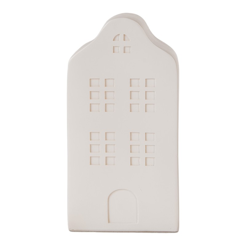 Clayre & Eef Luce Notturna per Bambini Casa LED 8x9x17 cm Bianco Plastica