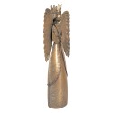 Clayre & Eef Kerstdecoratie Beeld Engel 17x10x46 cm Bruin Metaal