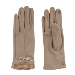 Juleeze Handschoenen Winter 9x24 cm Beige Polyester