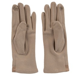 Juleeze Handschoenen Winter 9x24 cm Beige Polyester