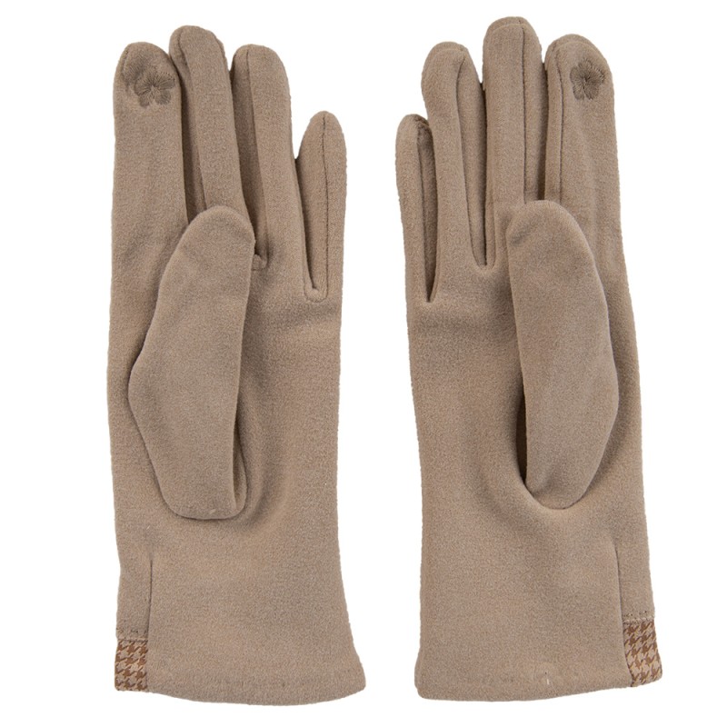 Juleeze Handschoenen Winter 9x24 cm Beige Polyester